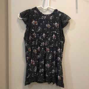Ulla Johnson printed floral chiffon top